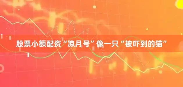 股票小额配资“凉月号”像一只“被吓到的猫”